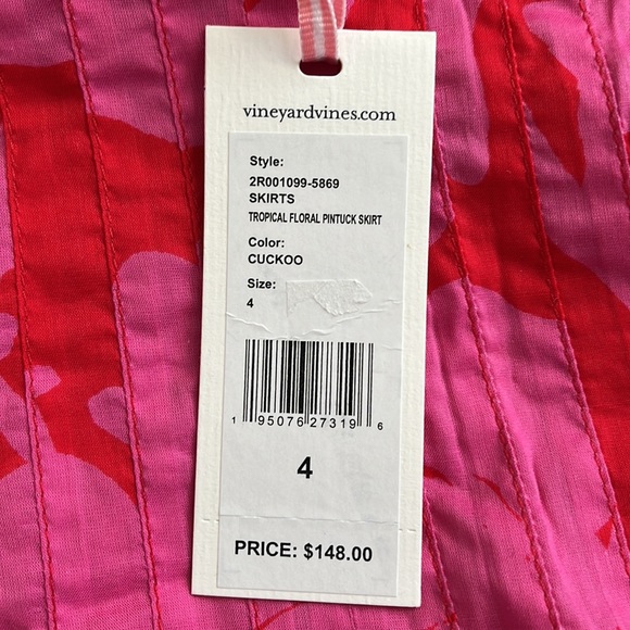 NWT VV floral smock skirt- size 4 - Picture 2 of 4